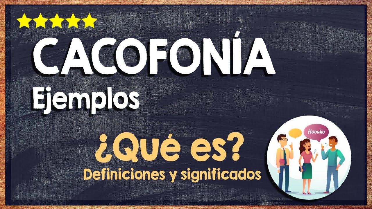 🙏 ¿Qué es una Cacofonía? - Definición, Ejemplo y cómo Evitarlas 🙏 - YouTube