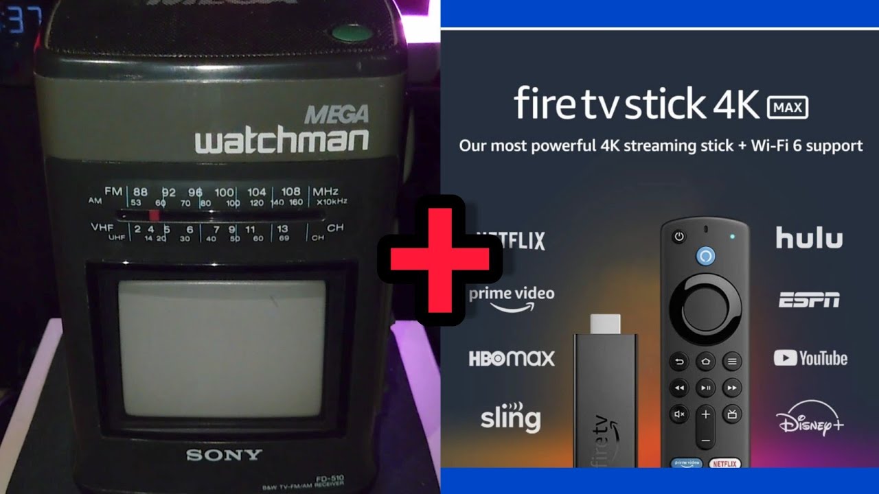 Sony Mega Watchman FD-510 + Amazon TV Fire Stick 4K Max = WOW