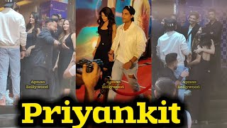 When Priyanka Chahar Choudhary With Ankit Gupta meets Sargun Mehta and Ravi Dubey at Screening