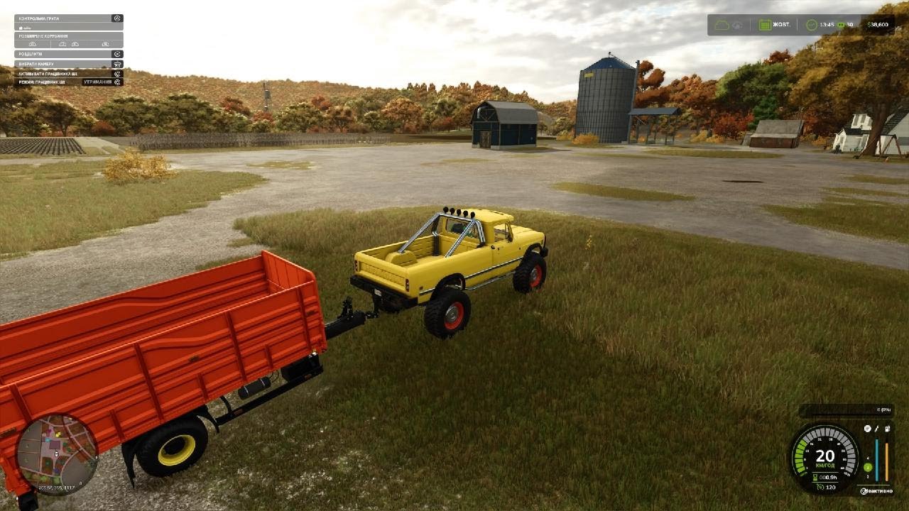 Джип з причіпом Farming Simulator 25
