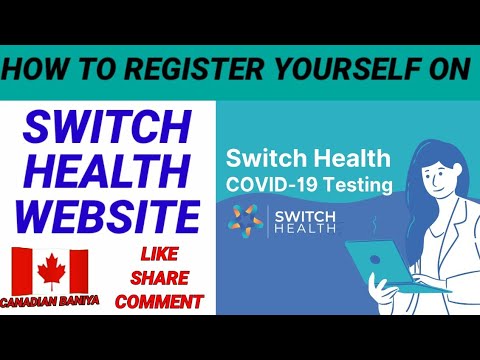 How to Register on Switch health website for covid-19 test at canada Airport // Canadian Baniya