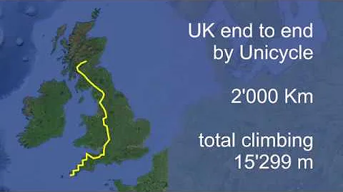 Map of Land's End to John o'Groats (LEJOG) Sustrans Route with GPX tracks -  National Cycle Network