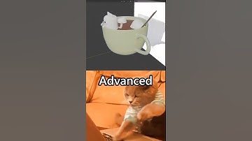 Noob vs Pro: Modeling a Mug Handle in Blender ☕#Blender3D #NoobVsPro #blendertips #b3d #Shorts #asmr