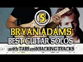 5 BRYAN ADAMS  BEST GUITAR SOLOS with GUITAR PRO 7 TABS and BACKING TRACKS | ALVIN DE LEON (2020)