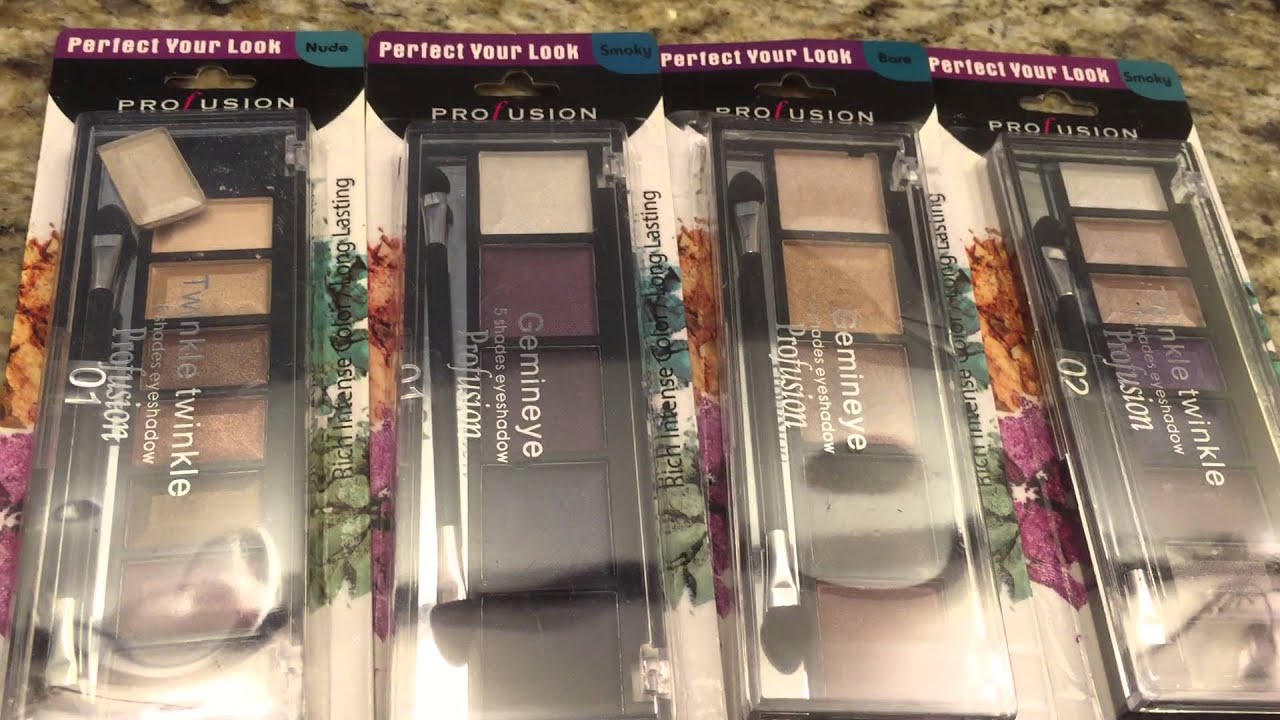 Dollar Tree Gems Profusion Eye Shadows YouTube