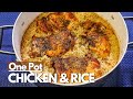 One Pot Oven Baked Chicken And Rice | Baked Chicken Recipe | Chicken Thighs Recipe