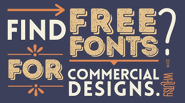 Can Free Fonts Be Used for Commercial Use? Yes! And I