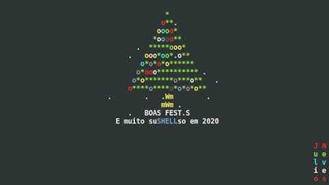 Arvore de Natal com Bash