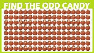 Find the Odd One Out | Sweets Edition | 20 Easy, Medium & Hard Level Quiz