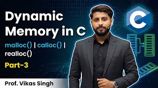 27. dynamic memory Part-3 | malloc() | calloc() |realloc() in C PART 3 in c  in hindi by vikas singh