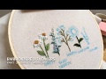 Embroidered flowers  part 3 yarrow