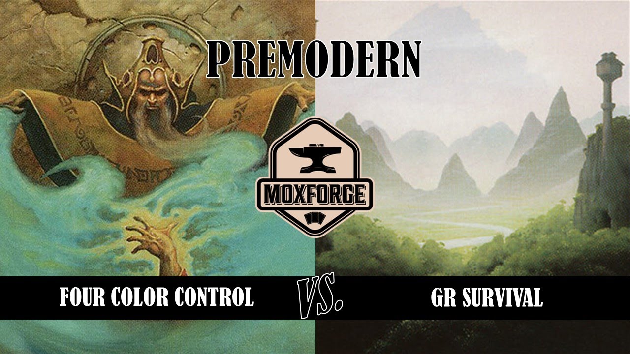 🇩🇪 Webcam Premodern: Four Color Control vs. RG Survival - YouTube
