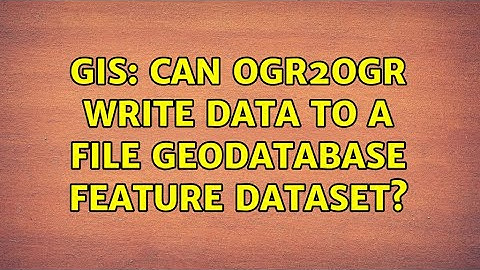 GIS: Can ogr2ogr write data to a file geodatabase feature dataset?