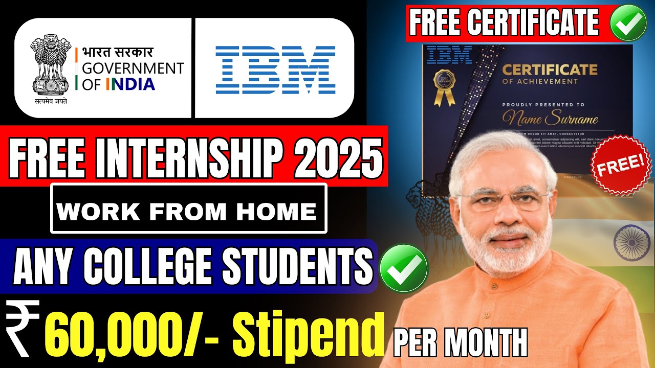 Government of India Internship 2025 | WFH | Free Internship for ...