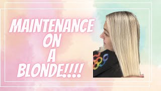 MAINTENANCE ON A GOLDEN BLONDE| TIPS ON KEEPING BLEACHED HAIR SAFE!