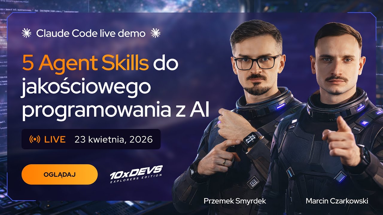 5 Agent Skills do jakościowego programowania z AI - Claude Code LIVE ...