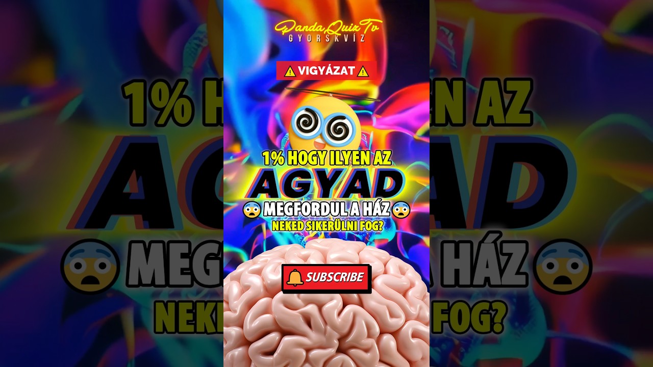 KVÍZ: 😨1% hogy ILYEN AZ AGYAD!🧠Neked SIKERÜL?🤯 #shorts #trending #kvíz