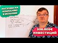 Расходы на компанию в Испании - инвестиции в недвижимость 500000 евро. Купить недвижимость в Испании