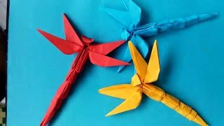 Xếp con chuồn chuồn - dragonfly - origami - part 2