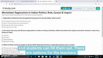Study.com Teacher Plan Demo - Quiz Feature