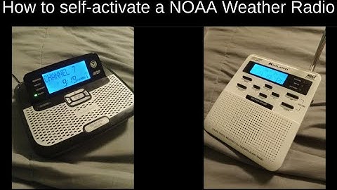 How to self-activate your NOAA Weather Radio