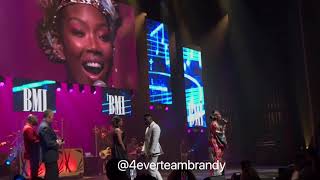 @4everbrandy being awarded @ the #bmirnbhhawards #Brandy #VocalBible #BrandyNorwood