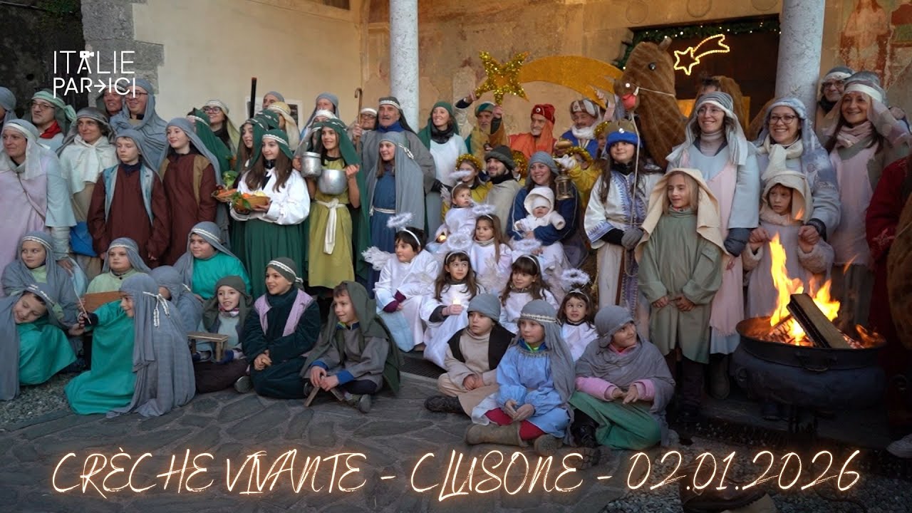 ITALIE PAR ICI - PRESEPE VIVENTE / CRÈCHE VIVANTE - CLUSONE - 02.01.2026
