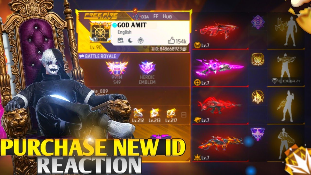 Finally I Purchased Most Rare Golden Account ☠️ With All Evo Guns Max 🔫 For Playing Tournament 🔥