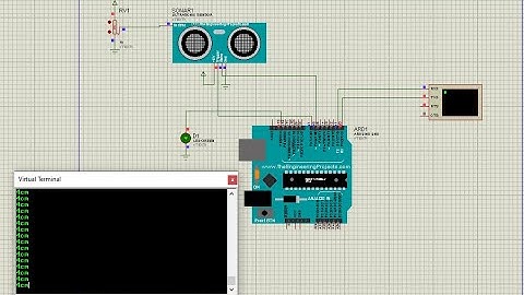 Arduino Proteus 11 ( UltraSonic Sensor )