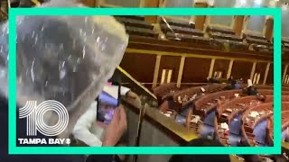 Chaotic moments unfold inside House chamber as marchers arrive at U.S. Capitol