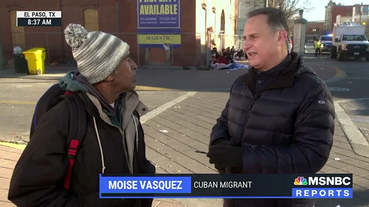 emmy contender - Jose Diaz-Balart interviews Cuban Migrant in El Paso (12/21/22)