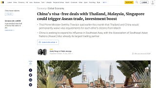 Thailand Malaysia And Singapore Now Allow Or Will Allow Visafree Entry To Chinese Citizens