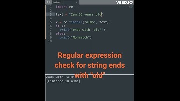 Regular expression use $ symbol for words to end with.#shorts #pythonprogramming