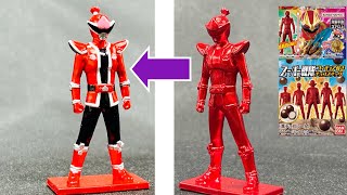 Chocolate Snack With Super Sentai Figure Painting The Don Momotaro Candy Toy