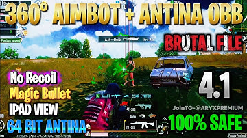 BGMI 4.1 AIMBOT OBB | BGMI 4.1 ANTINA | BGMI MAGIC BULLET CONFIG FILE [ 100% Safe No Ban ]