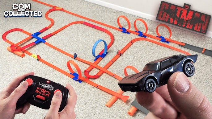  Hot Wheels Track Set and Toy Car, Large-Scale