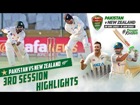 3rd Session Highlights | Pakistan vs New Zealand | 2nd Test Day 2 | PCB | MZ2L