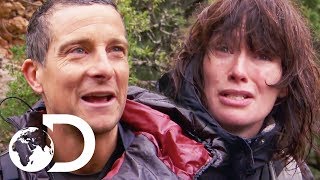 Lena Headey Jumps Off A Cliff Into Freezing Water | Running Wild With Bear Grylls