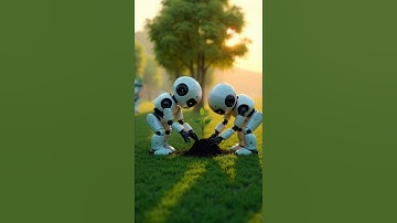 "Robot Planting Trees and Watering Them! 🌱🤖