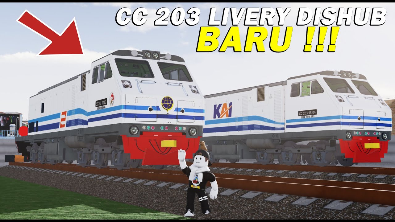 Lokomotif Baru Lagi Di TOI CC 203 DISHUB | Roblox Indonesia
