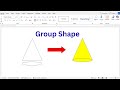MS Word me shape ko group kaise kare | Shape ko Group kaise kare | How to group Shape In MS Word
