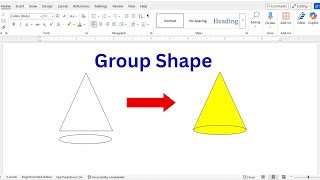 MS Word me shape ko group kaise kare | Shape ko Group kaise kare | How to group Shape In MS Word
