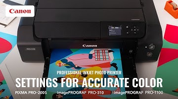 Learn How to Use ICC Profiles for Accurate Color | Canon Professional Inkjet Photo Printer