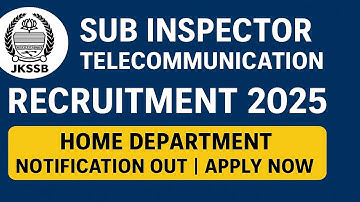 JKSSB ADVERTISEMENT NOTIFICATION NO. 11 OF 2025 OUT | LAST DATE TO APPLY 13-01-2026