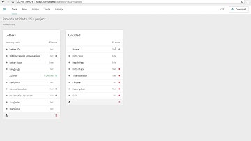 Palladio 2–Uploading and Linking Data