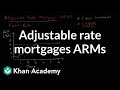 Adjustable rate mortgages ARMs | Housing | Finance & Capital Markets | Khan Academy