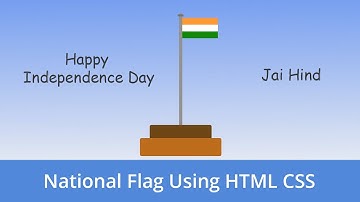 National Flag Using HTML and CSS || Happy Independence Day