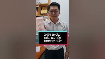tự động chấm điểm bài thi trắc nghiệm bằng điện thoại thông minh bằng TNMaker #tnmaker