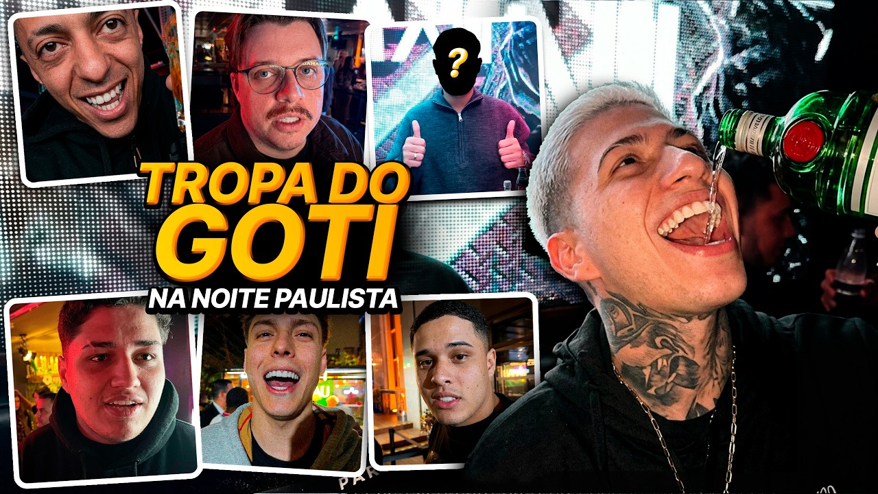 Uma NOITE de DOMINGO com a TROPA DO GOTI 😝🍸