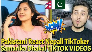 Pakistani Reaction On Nepali TikToker Samarika Dhakal TIKTOK VIDEOS | Rk ReActions